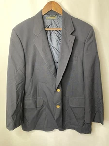 Vintage Brooks Brothers Men’s Blazer 42 Short USA Union Made Wool Career Navy - Picture 1 of 15