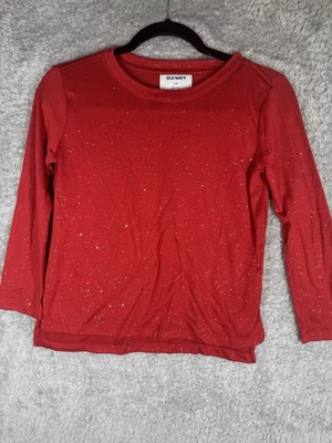 Antigua Camiseta Térmica Moteada Manga Larga Azul Marino Niñas Carmesí Arándano Niño M Foto 1 de 3