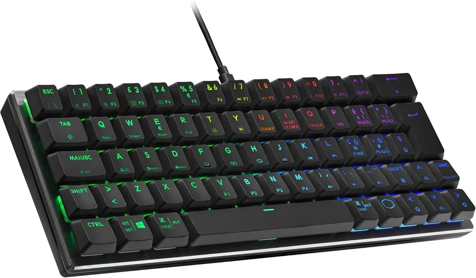 Cooler Master SK620 Wired Gaming Keyboard - Compact 60% Layout, Flat Mechanical - Image 1 of 4