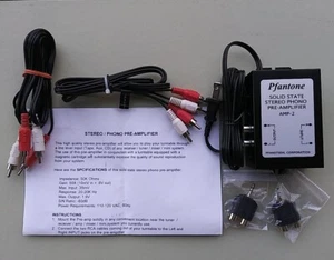 PFANTONE Solid State Stereo Phono Pre-Amplifier AMP-2 Turntable Pre Amp - Picture 1 of 9