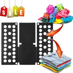 Clothes Folder Folding Board Laundry Organizer T-Shirt Fast Fold Flip Adjustable - Picture 1 of 11