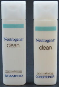 NEW 84-Pack 24ml Neutrogena Clean Normalizing Shampoo + Conditioner Travel Size