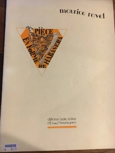 Piece en forme de Habanera - Maurice Ravel- Alto Saxophone and Piano Sheet Music - Picture 1 of 3