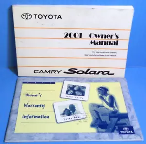 Toyota Camry Solara 2001 manual del propietario - Imagen 1 de 1