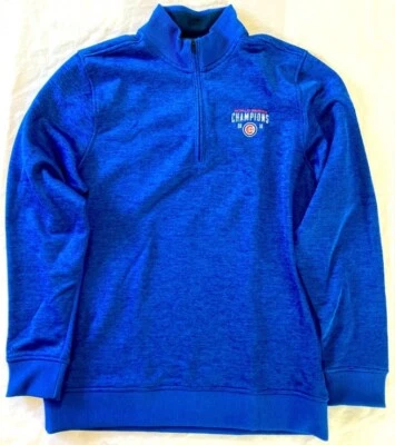 Chicago Cubs -MLB- NWT 2016 “World Series Champs” Men’s 1/4 Zip Pullover Size M - Image 1 of 4