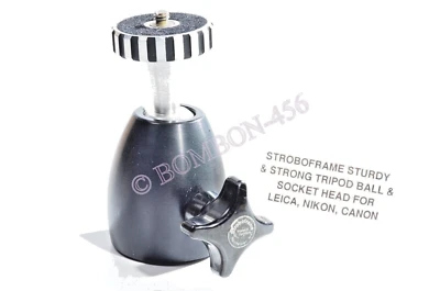 STROBOFRAME RESISTENTE/FUERTE TRÍPODE BOLA/CABEZA DE ZÓCALO F/NIKON/LEICA/CANON/SONY... GER Foto 1 de 4