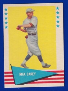 MAX CAREY pirates 1961 FLEER #12 EX-EXMINT NICE CORNERS NO CREASES