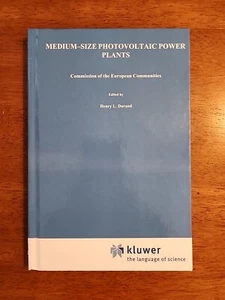 Medium-Size Photovoltaic Power Plants by Paul D. Maycock (1981, Hardcover) - Picture 1 of 3