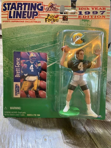 Brett Favre 1996 starting lineup figure -10th Year Edition!  Kenner/Hasbro Cover