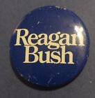 Chemise ronde vintage campagne politique Reagan Bush sac à dos bouton épingle badge lecture