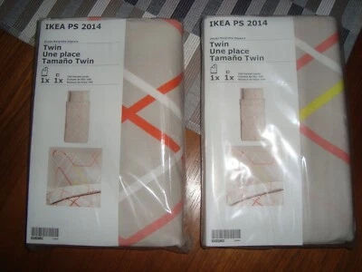2 Sets IKEA PS TWIN Duvet Covers Pillowcases Lyocell Cotton by Margrethe Odgaard - Image 1 of 4
