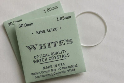 Nuevos cristales de repuesto de vidrio de 30 mm para King Seiko vintage Foto 1 de 4