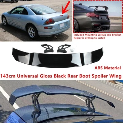 For 2000-05 Mitsubishi Eclipse Gloss GT-Style Trunk Spoiler Wing 56'' Universal - Image 1 of 4