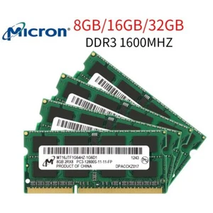 Micron 32GB 16GB 8GB DDR3 DDR3L 1333MHz 1600MHz 204Pin Laptop Memory SDRAM LOT - Picture 1 of 16
