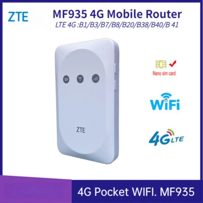 MF935 4G LTE Wireless Router, SIM Card Slot, Portable Mobile Hotspot WiFi - Image 1 of 4