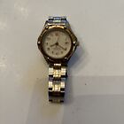 Vintage Ladies Wenger Sax Design Two-Tone Swiss Army Watch