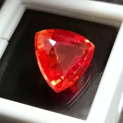 ÓPALO DE FUEGO MEXICANO NATURAL Trillón NARANJA CORTE 12-14 CT PIEDRA PRECIOSA SUELTA certificada Foto 1 de 4
