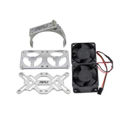 ALU 7075 5028 15000rpm Twin Cooling Fan Mount For HOBBYWING 70 1/5 RC MONSTER - Image 1 of 2