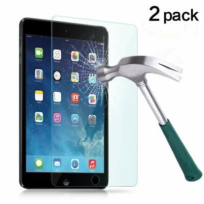 2-Pack Clear Tempered Glass Screen Protector For iPad 2 3 4 5th 6th Pro Air Mini - Image 1 of 4