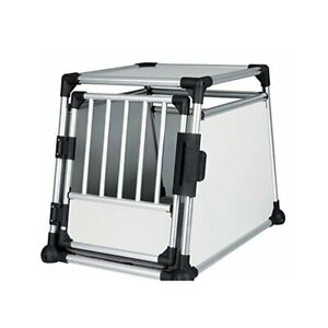 Aluminium Car Crate Dog Cage Strong Quality, Safe & Very Quiet with Secured Lock