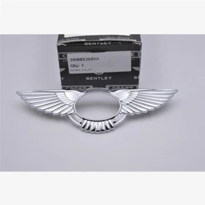 For Bentley Continental GT Flying Spur Chrome Badge Rear Metal Wings 3W8853689A - Picture 1 of 7