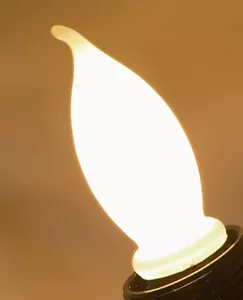 VTG Sylvania LIGHT BULB 25 W Flame Shape E26 FB-CA9 Warm White Christmas Candle - Picture 1 of 8