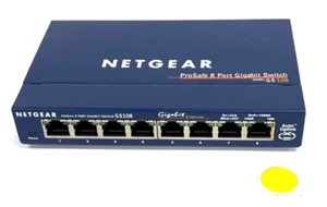 NETGEAR GS108 ETHERNET SWITCH 8 PORTS OAL 6-1/4" - Picture 1 of 7