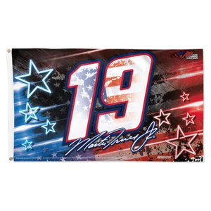 MARTIN TRUEX JR #19 PATRIOTIC STARS AND STRIPES 3'X5' DELUXE FLAG WINCRAFT 🏁 - Picture 1 of 1