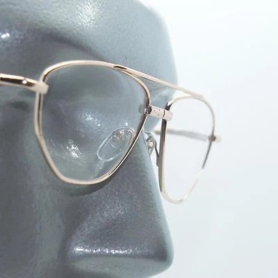Gafas de lectura con bisagra de resorte con marco de metal dorado delicado para dama aviador + lente de 1,00 Foto 1 de 4