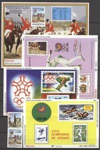 Olimpiadas 1988, Juegos Olímpicos - Bolivia, Bolivia - 8 Bl. ** Estampillada sin montar o nunca montada - Imagen 1 de 2