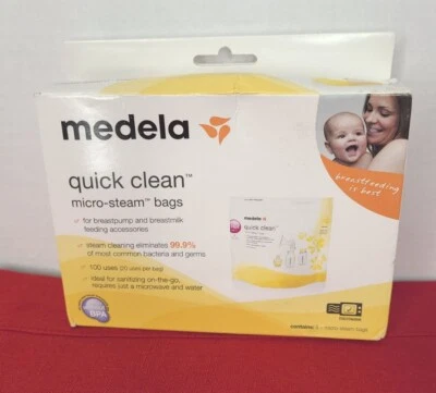 MEDELA Quick Clean Micro Bolsas de Vapor 5 Incluidas Nuevo Sanatismo de Lactancia  Foto 1 de 4