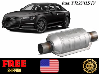 For All Audi Universal Catalytic Converter Low Maintenance Easy Install - Image 1 of 4