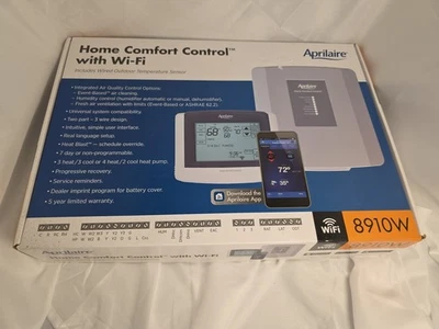 Aprilaire 8910 Home Comfort Control Touch Screen Thermostat Open Box - Image 1 of 4