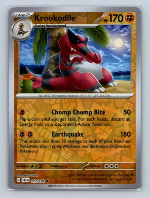SV01: Scarlet & Violet Base Set #117/198 Krookodile Reverse Holo - Image 1 of 2