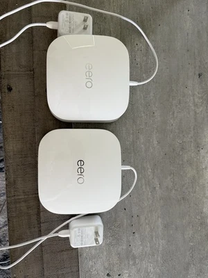 Eero Pro 6 Ax4200 Tri-Band Mesh Wi-Fi 6 Router 2 Pack New Open No Box Fast Ship - Image 1 of 4