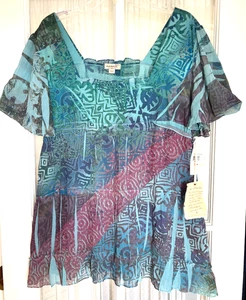 Nuevo Top One World Mujer 2X Manga Sublimación Flutter Nuevo Con Etiquetas - Imagen 1 de 5