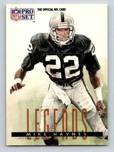 1991 Pro Set - Legends Mike Haynes #697 Los Angeles Raiders - Picture 1 of 2