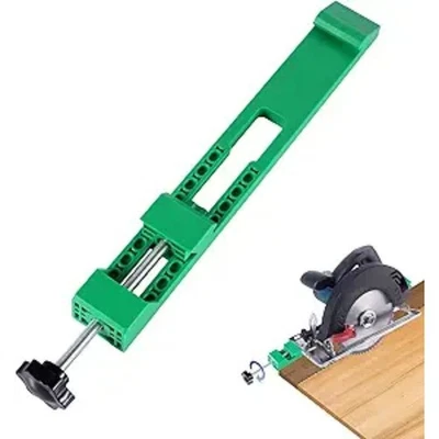 Guía de base de máquina de corte ajustable, abrazadera de posicionamiento de fresado de sierra circular Foto 1 de 4