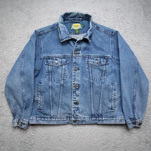 Vintage Cabelas Jeansjacke Herren L Blau Trucker Jeansmantel Western - Bild 1 von 6