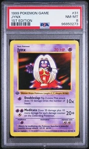 1999 Pokemon Game 31 Jynx 1st Edition PSA 8 Nm-Mt - Picture 1 of 2