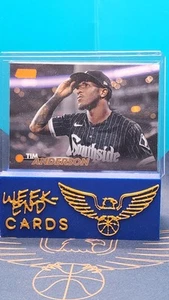 2024 Topps Stadium Club Baseball Tim Anderson Orange Foil #'d 92/199 - Foto 1 di 3