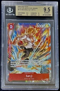 BGS 9.5 One Piece ST21-003 C* Sanji Alt Art - English - EX Gear5 - Graded - Picture 1 of 2