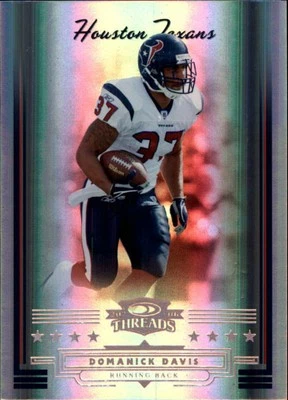 Donruss Threads Bronze Holofoil #48 2006 Domanick Davis/250 - FB Foto 1 de 2