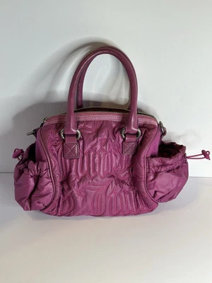 Bolso de Mano Juicy Couture Rosa Lona Cartera Vintage Logo Gótico Daydreamer Y2k Foto 1 de 4