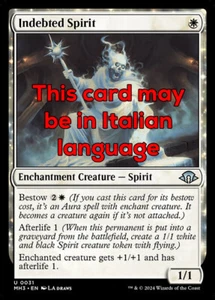 MTG 4x INDEBTED SPIRIT EXC - SPIRITO DEBITORE 31 - MH3 - MAGIC - Picture 1 of 1