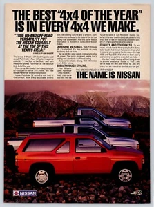 Vintage 1987 Nissan 4x4 Pathfinder SE Print Ad - Picture 1 of 1