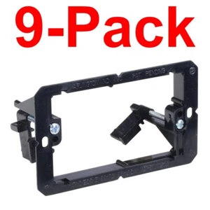 Arlington 9er-Pack LV1-10 Niederspannungshalterung, 1-Gang, schwarz - Bild 1 von 1