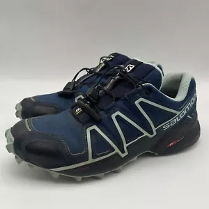 Salomon SpeedCross 4 Trail Running Shoe Women’s Size US 6 Blue 402431 - Picture 1 of 10