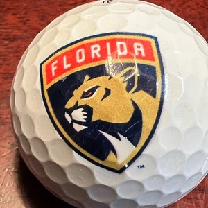 Florida Panthers NHL Logo Used TaylorMade TP5X Golf Ball (M-7-10) - Picture 1 of 9