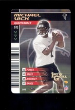 2002 NFL Showdown MICHAEL VICK Atlanta Falcons 1ST & Goal GOLD FOIL Rare Card